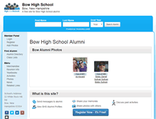 Tablet Screenshot of bowhighschool.org